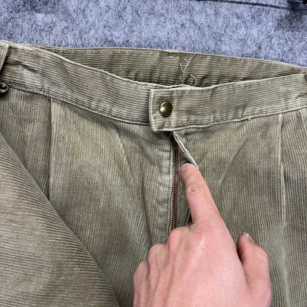 Vintage LL Bean Pathfinder‎ Corduroy Pants Men's 34 x 29 Tan Preppy Academia